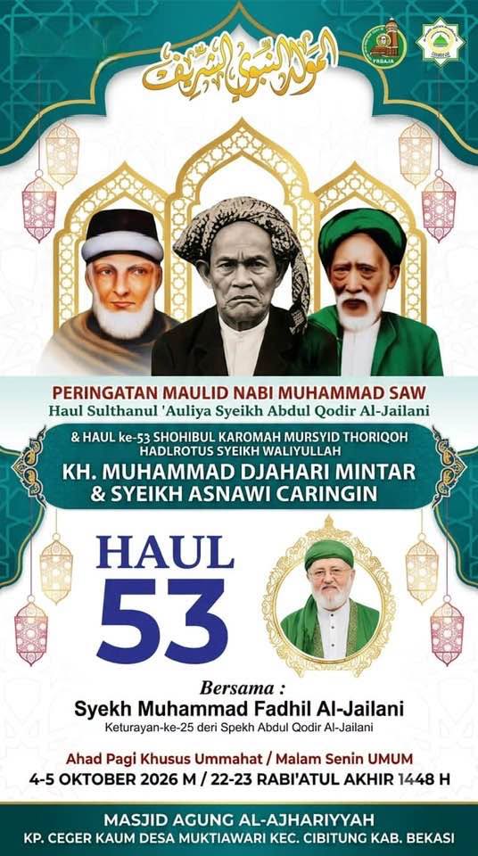 Haul Hadratusyekh KHM. Djahari Mintar dan Syekh Asnawi Caringin